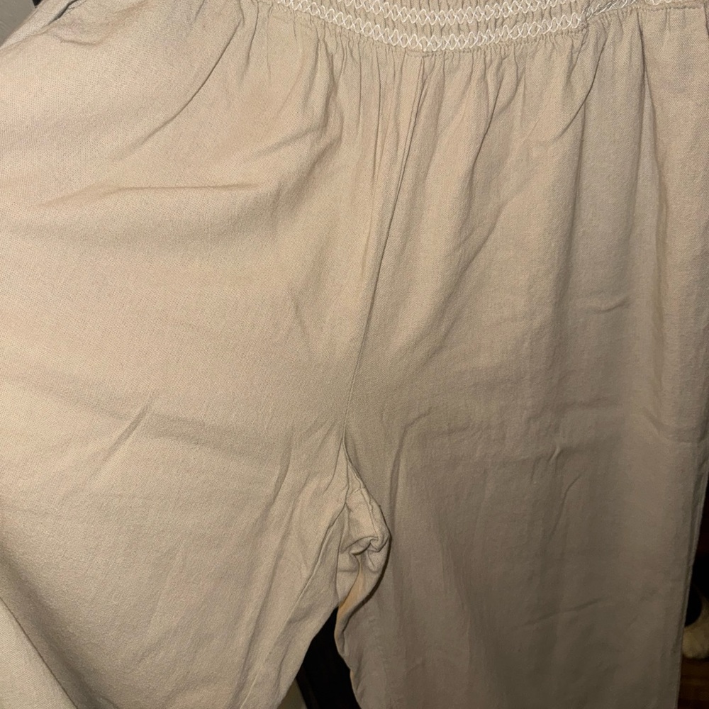 Ellen Tracy Linen blend wide leg pants - Picture 8 of 12